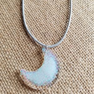 Glitter Moon Necklace